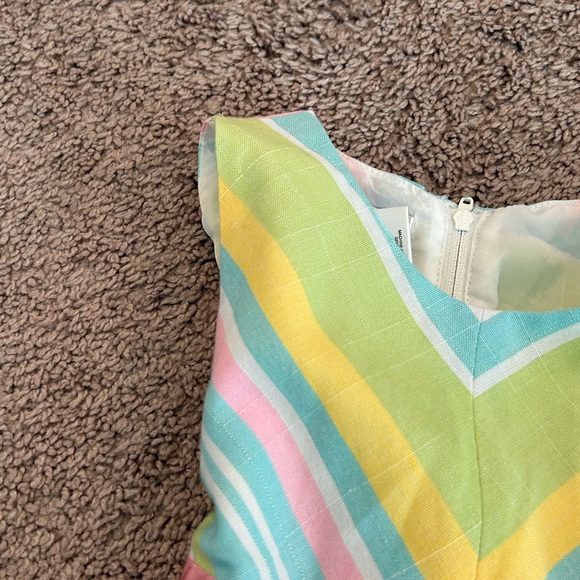 Jessica Ann Summer Sleeveless Pastel Striped Girls Dress w Bow lined
Size 4 - Picture 5 of 10
